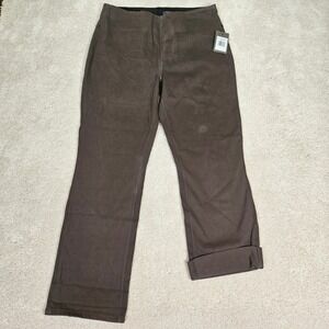 NWT's Lysse New York Olive Cotton Blend Denim Jeggings XL Pull On Straight Leg